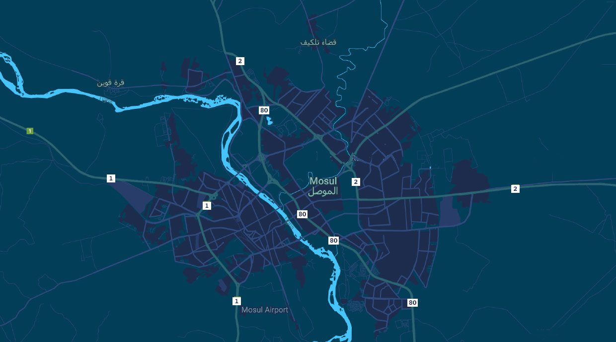 Map of Mosul