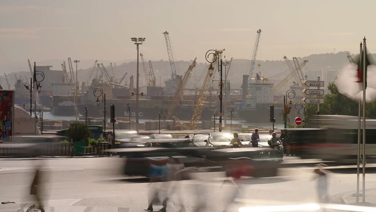 City in construction