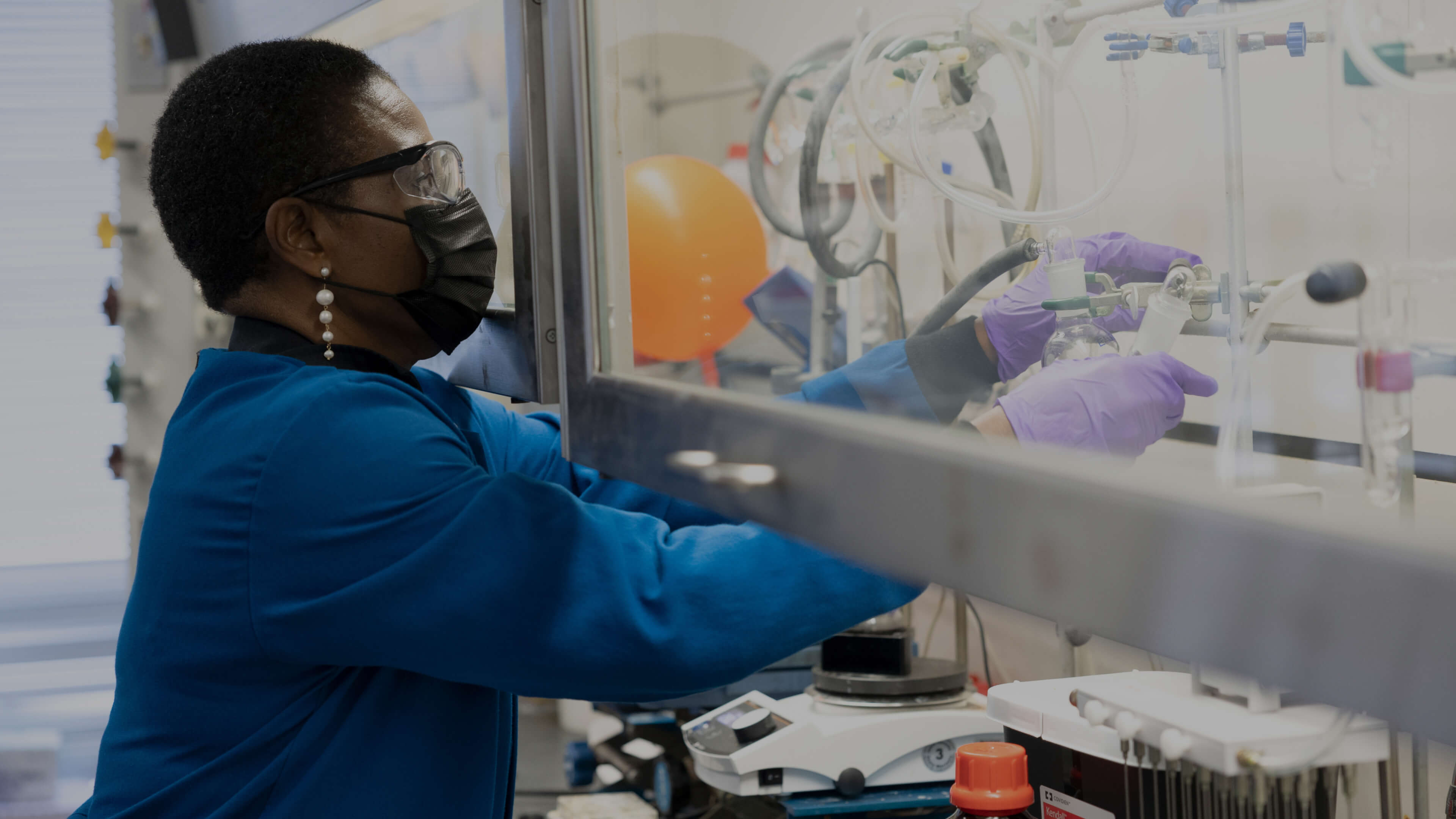 Lady in a lab
