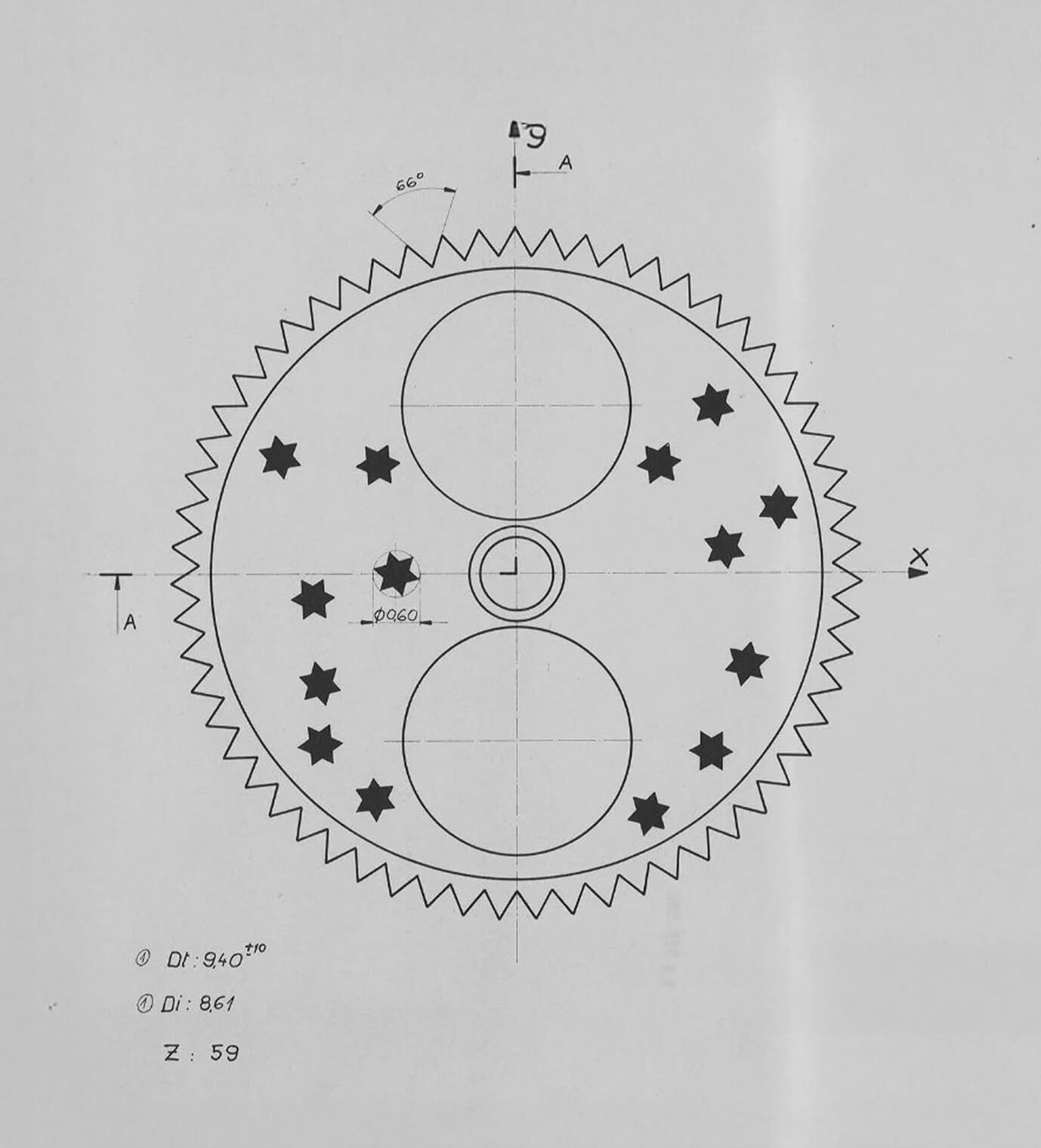 Drawing of mecanism