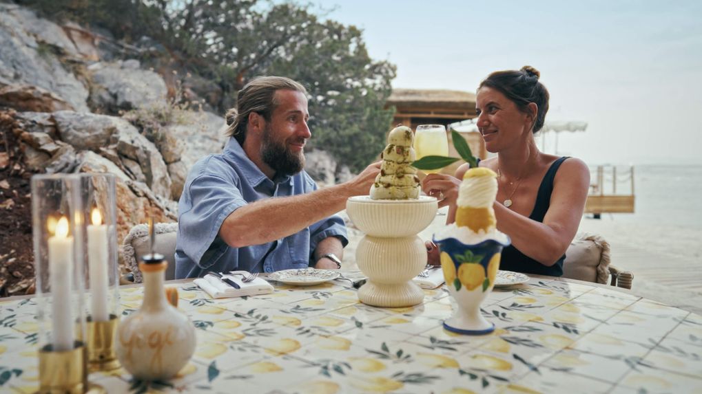 Couple having dinner